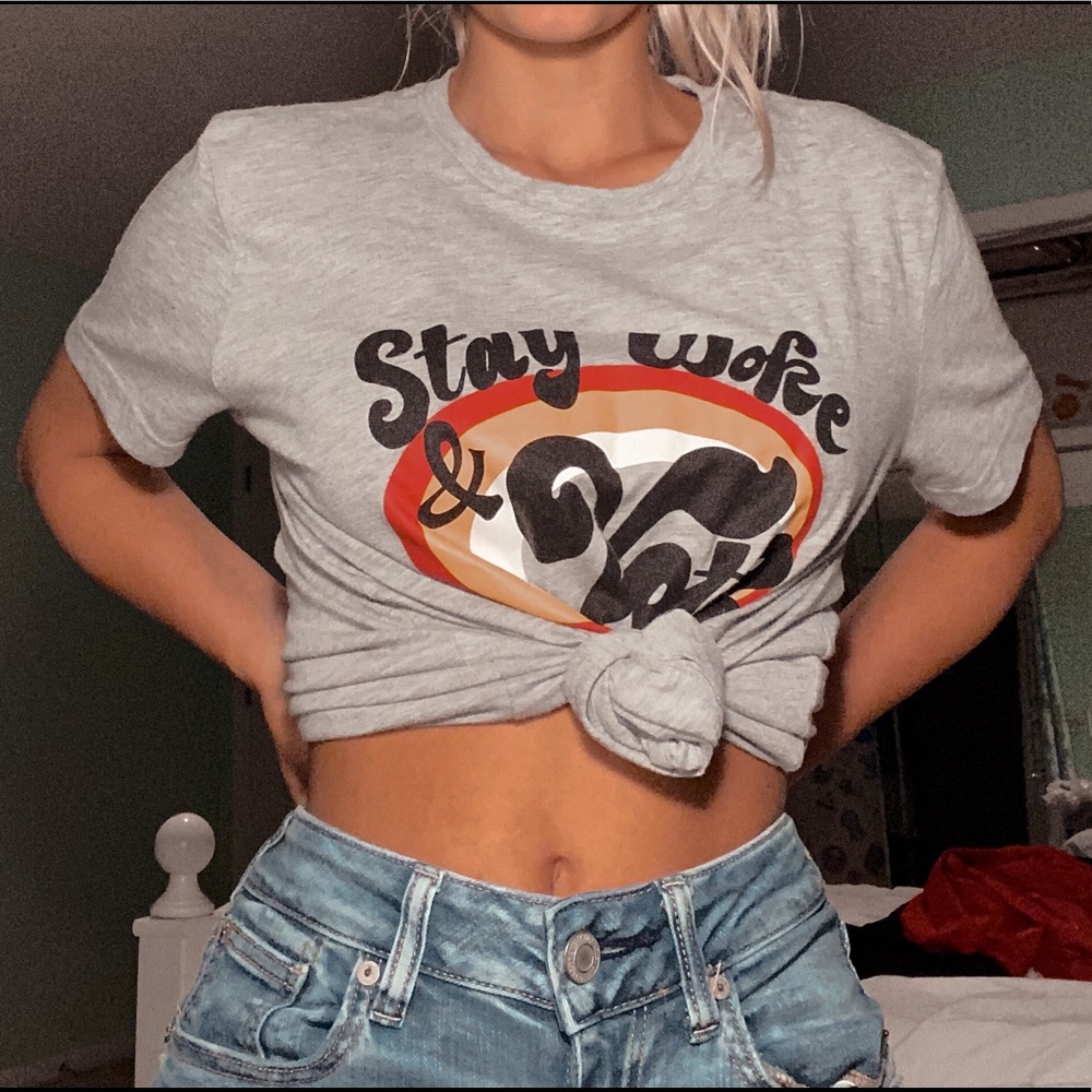 american eagle stay woke & vote t-shirt
